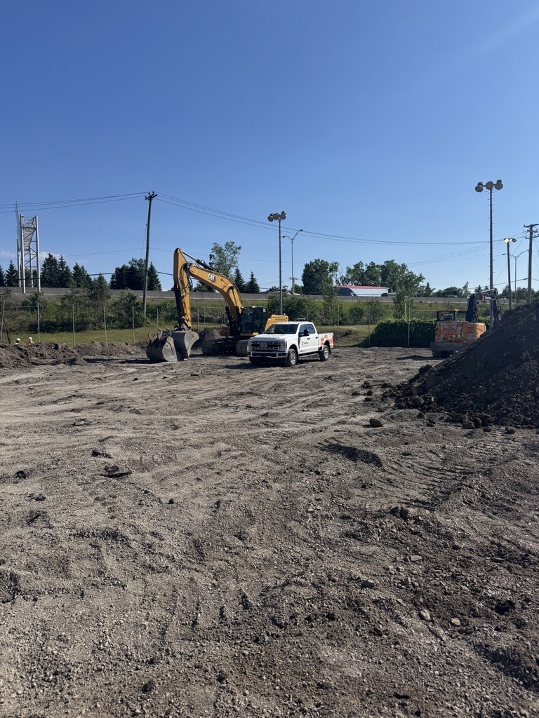 Travaux de réfection des terrains de tennis au parc Saint-Jacques